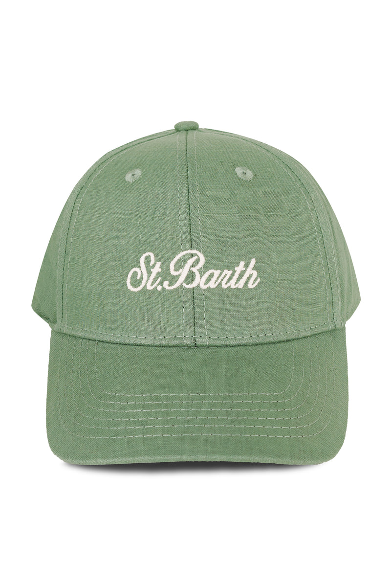 Baseball Cap Vintage Sage with Embroidery Logo