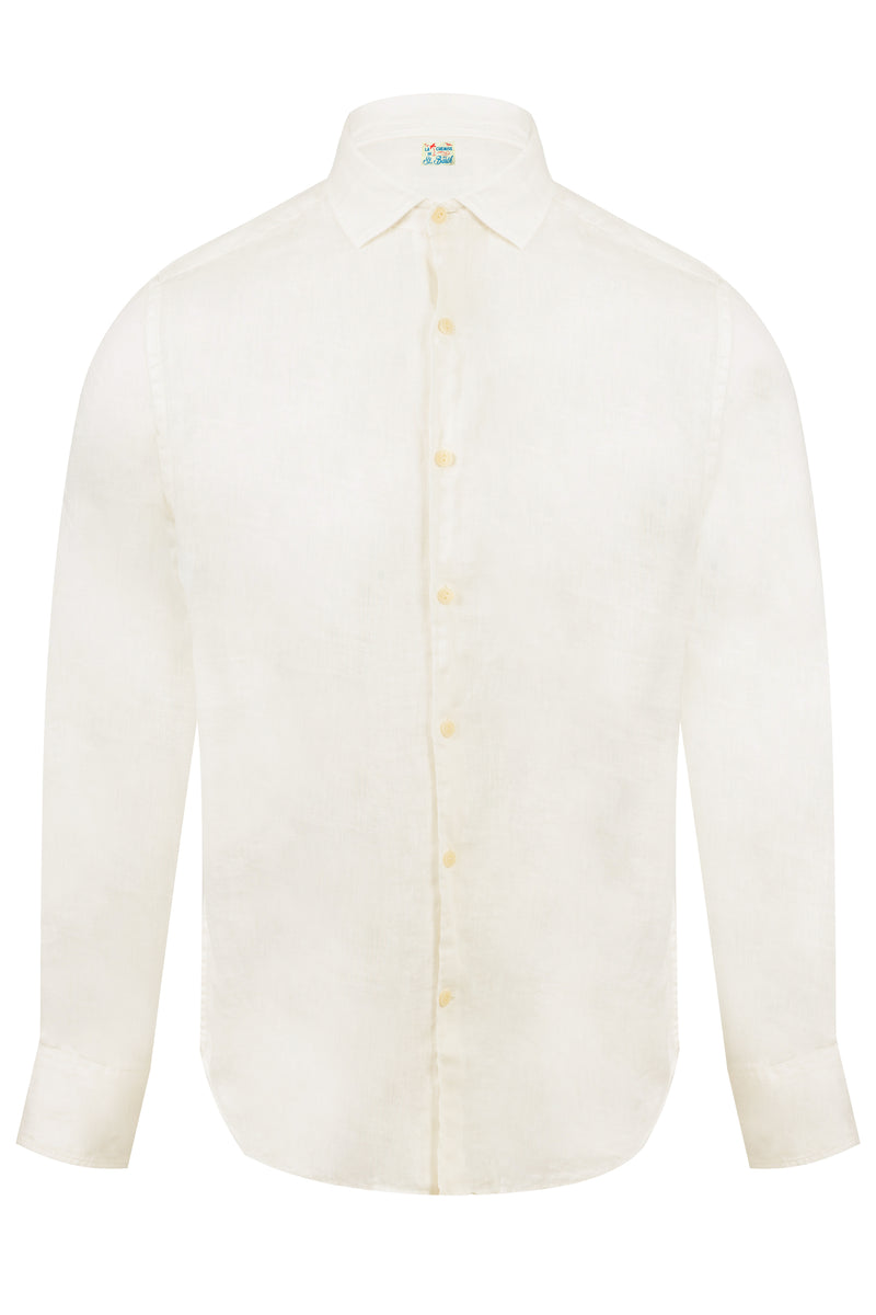 Cream Linen Pamplona Shirt