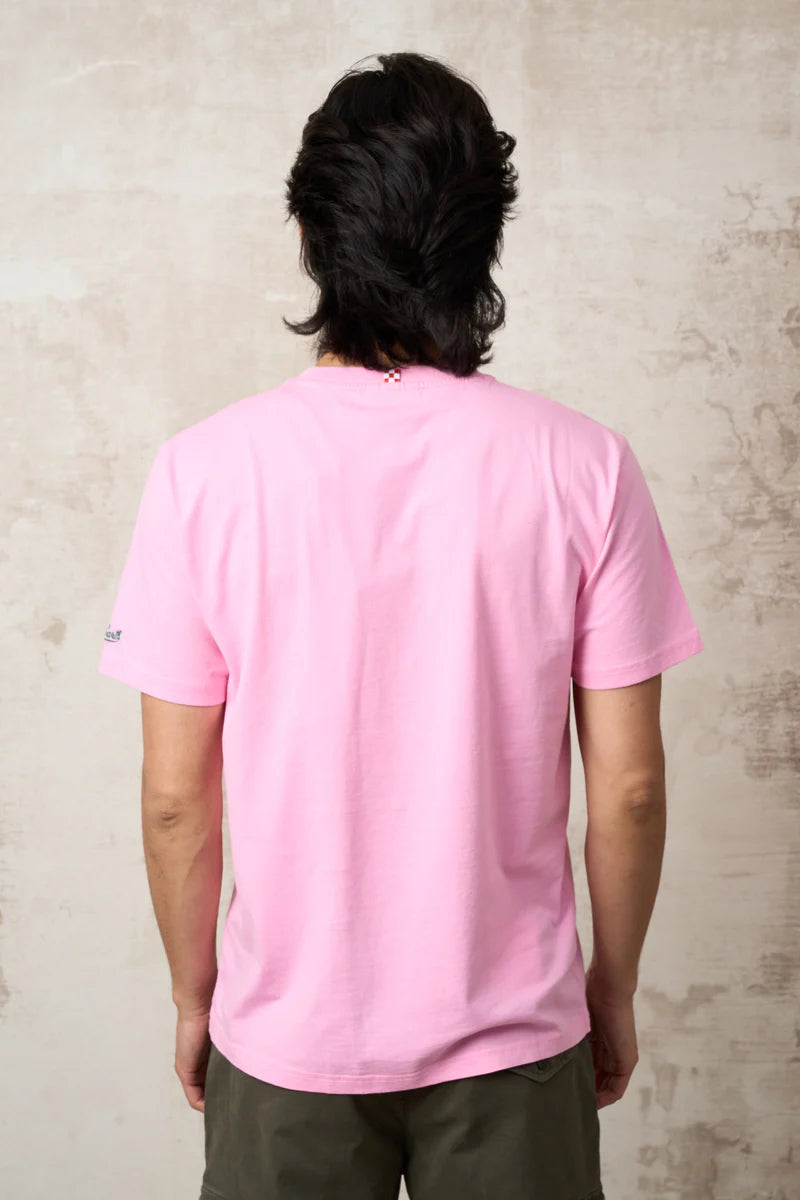 Load image into Gallery viewer, Cotton T-shirt with Embroidery and Margarita Social Club Print
