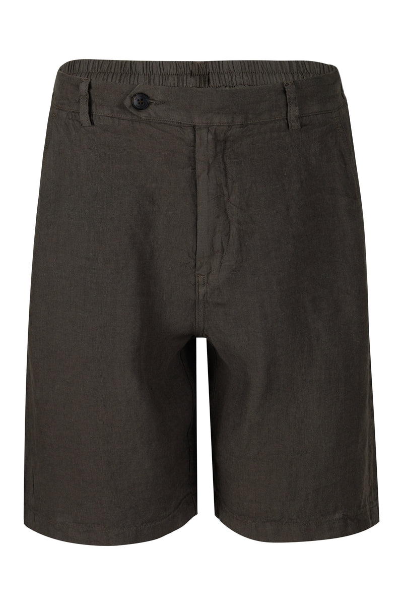 Sebastian Linen Short Kombu Green