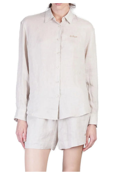Meredith Beige Linen Classic Shirt