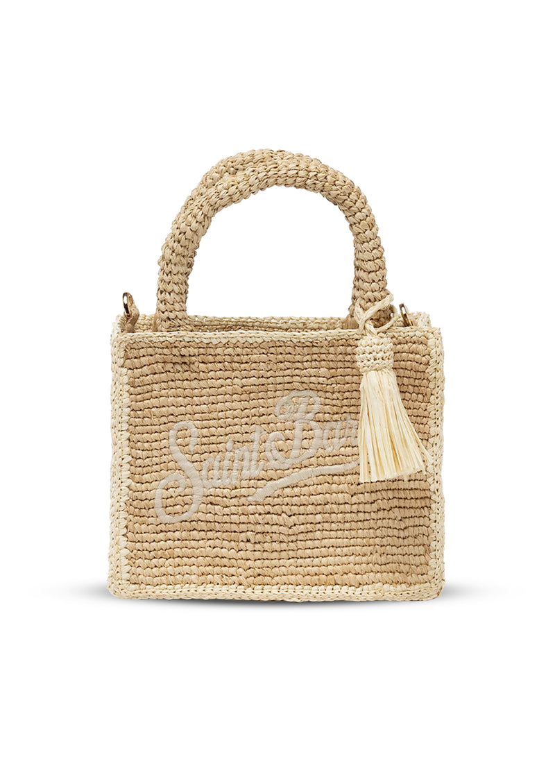 Mini Raffia Vanity Bag