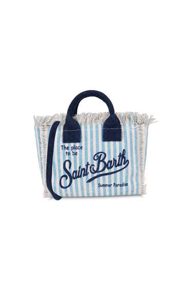 Mini Vanity Blue Stripe Bag