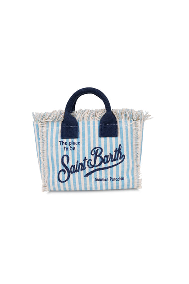 Mini Vanity Blue Stripe Bag