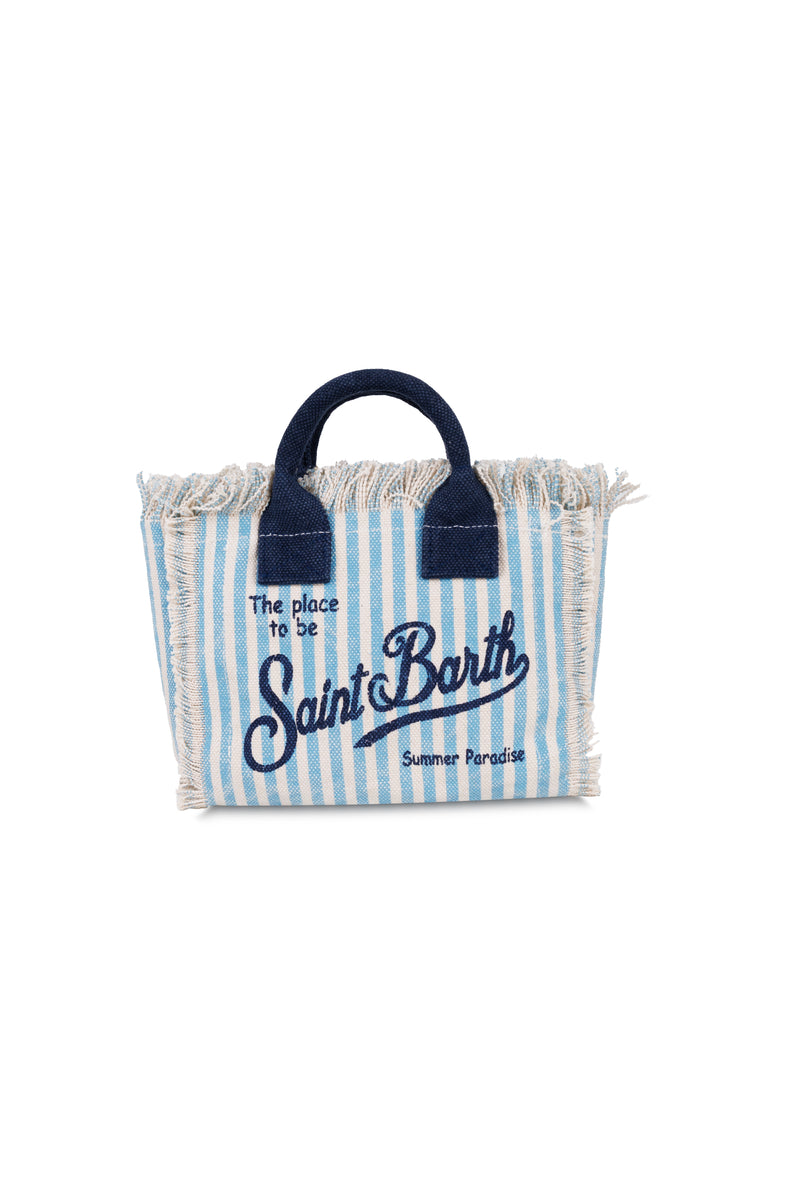 Mini Vanity Blue Stripe Bag