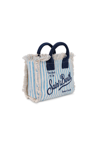 Mini Vanity Blue Stripe Bag
