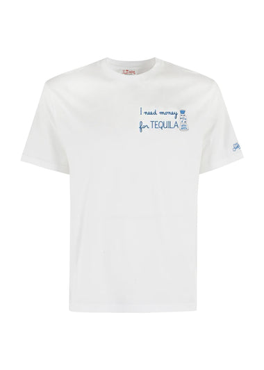 Man T-shirt with Embroidery Money Tequila - Top