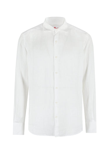 White Linen Pamplona Shirt - Top