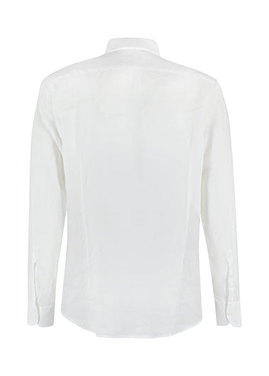 White Linen Pamplona Shirt - Top