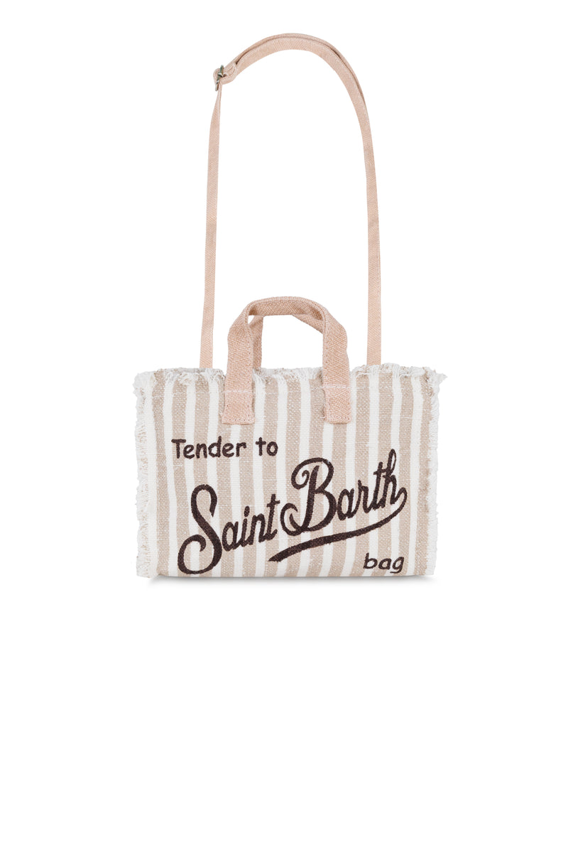 Phone Bag Beige Stripes