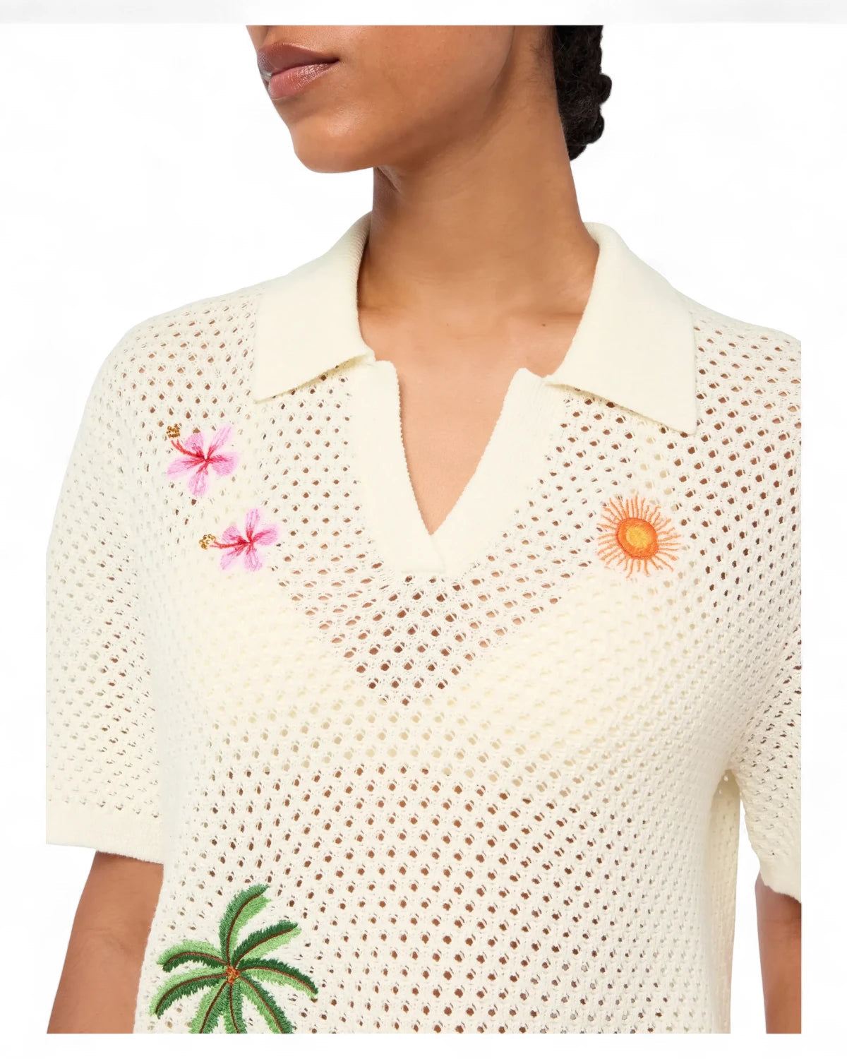 Load image into Gallery viewer, Pixie and Yvette Embroidered Knit Set Cream
