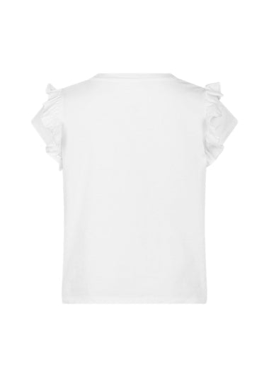 Baby Crab Cotton T-Shirt with Flounce - T-Shirt
