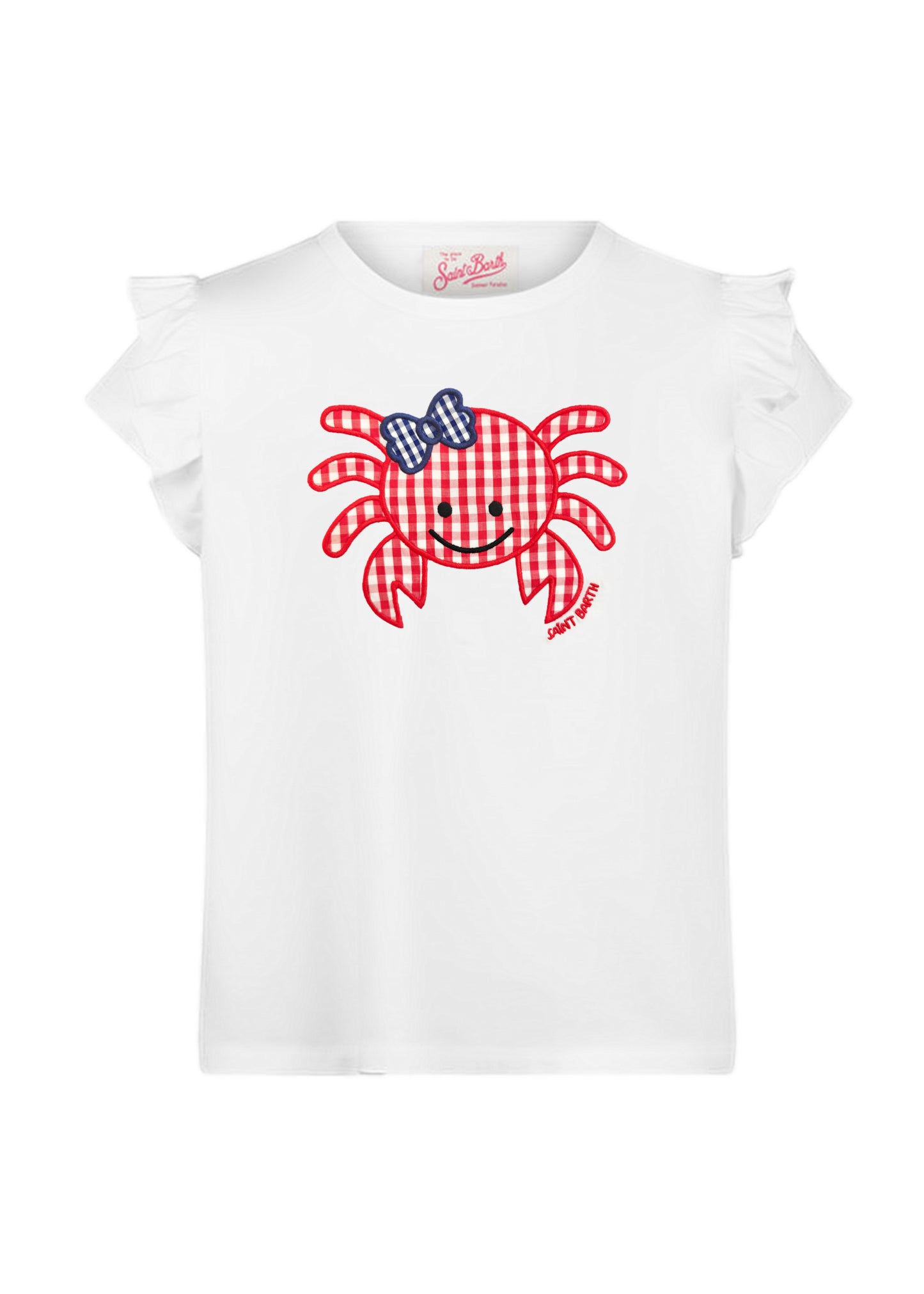 Load image into Gallery viewer, Baby Crab Cotton T-Shirt with Flounce - T-Shirt
