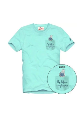 Austin T-shirt with Life Complicated Embroidery