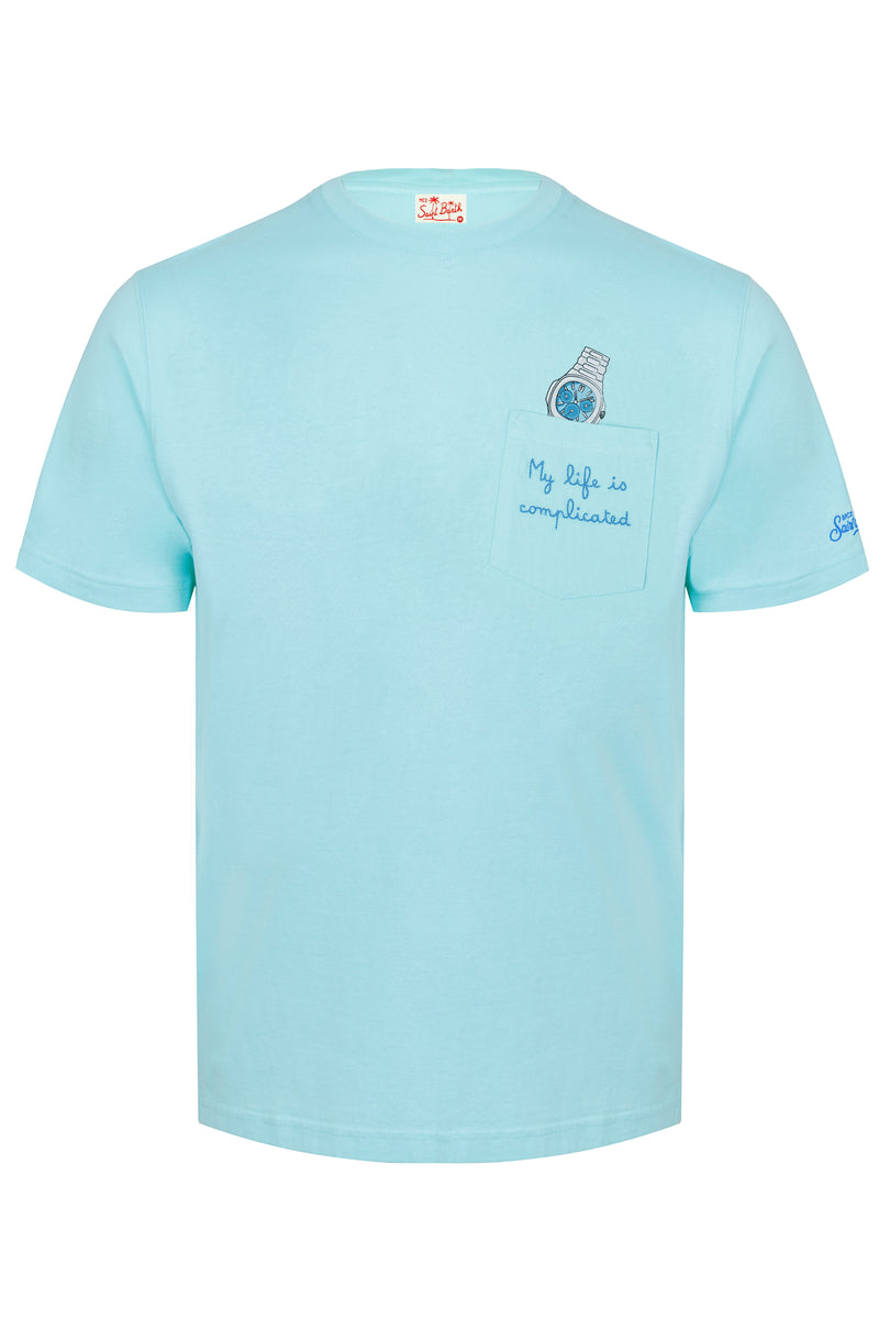 Austin T-shirt with Life Complicated Embroidery