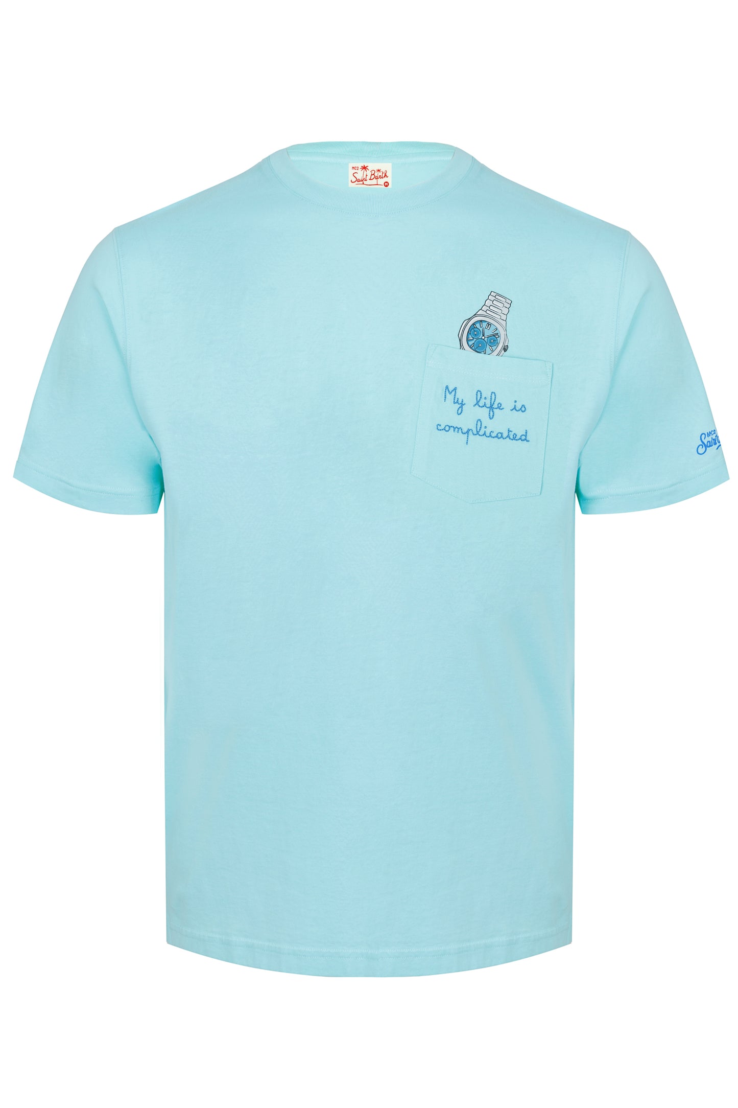 Load image into Gallery viewer, Austin T-shirt with Life Complicated Embroidery
