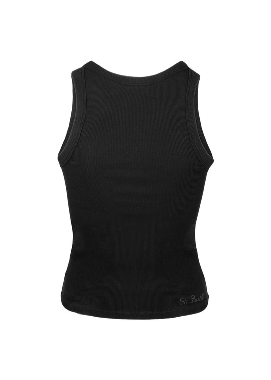 Load image into Gallery viewer, Ada Rib Top Black
