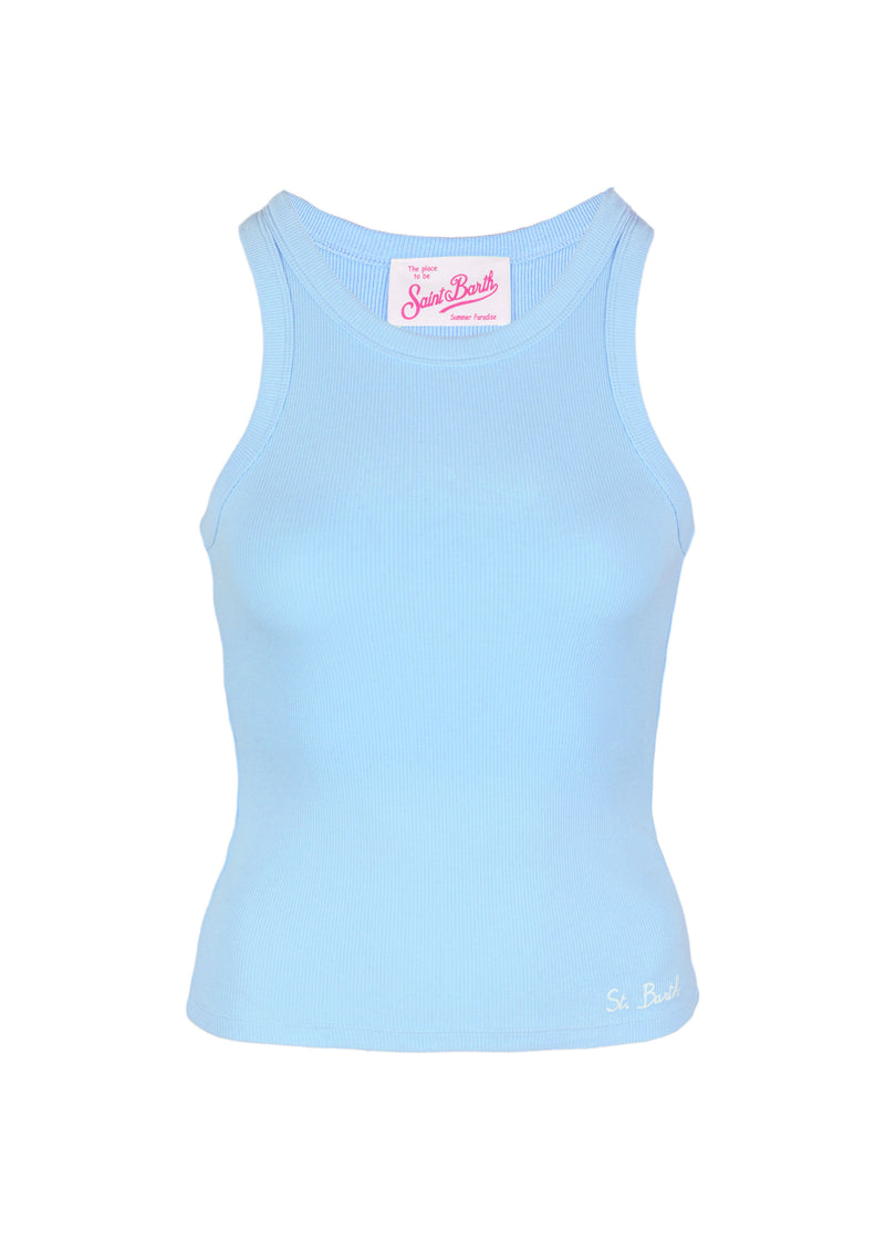 Ada Rib Top Blue