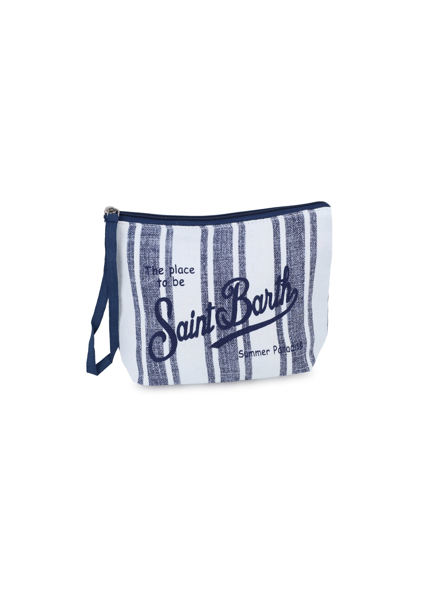 Aline Blue Stripes Pouch
