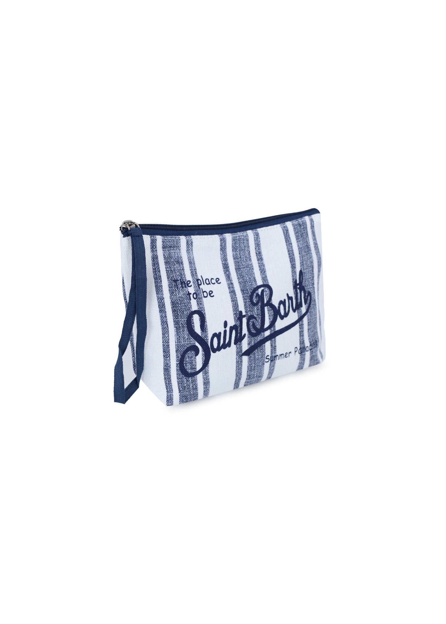 Aline Blue Stripes Pouch