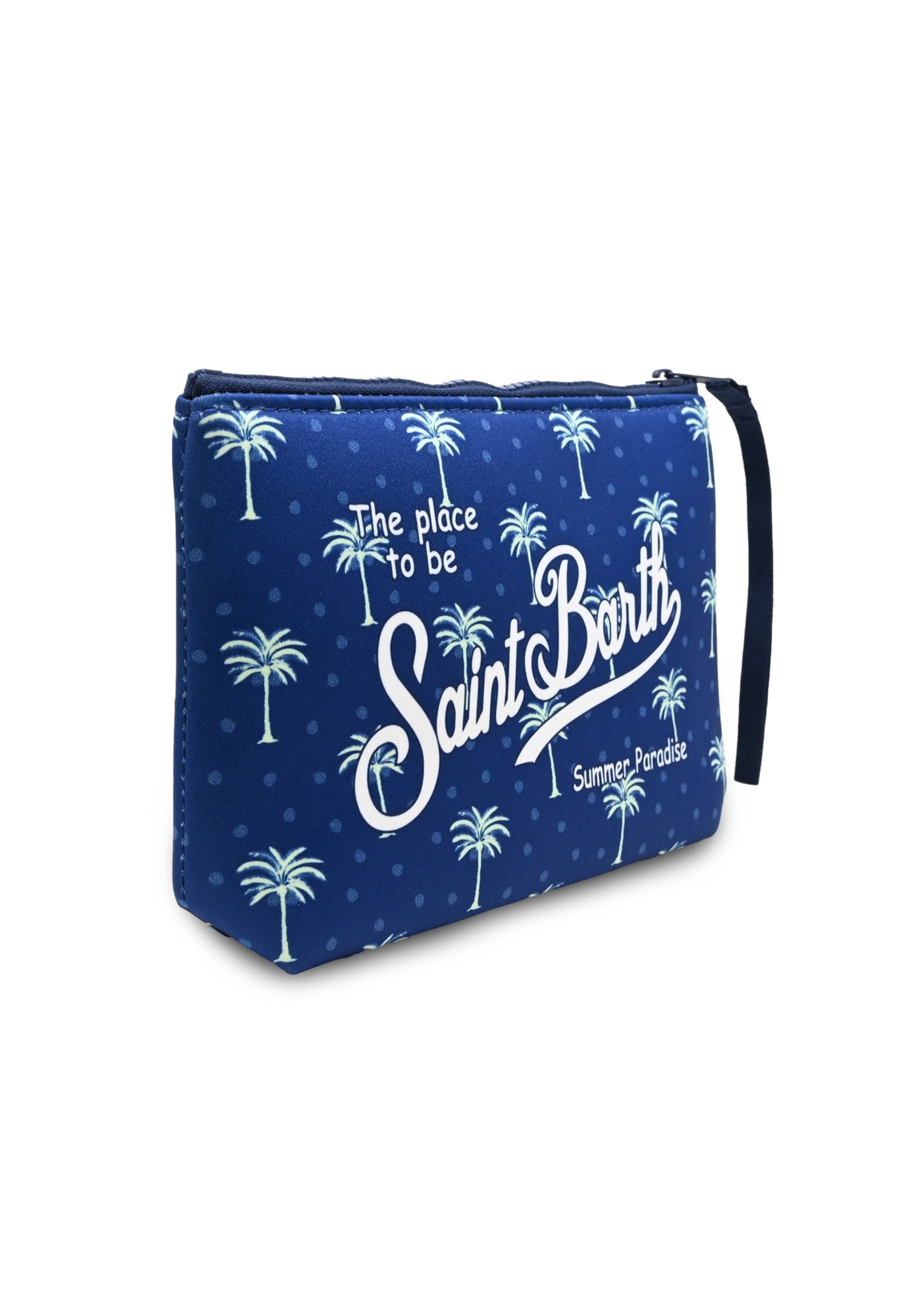 Load image into Gallery viewer, Aline Buti Palm Blue Pouch
