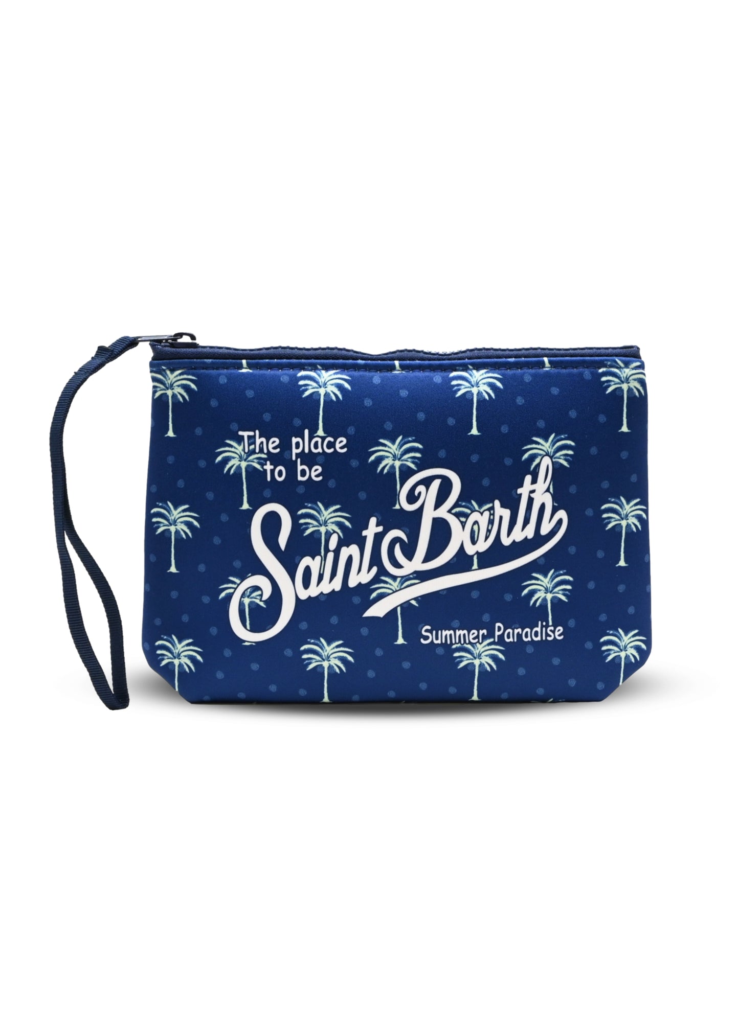 Load image into Gallery viewer, Aline Buti Palm Blue Pouch
