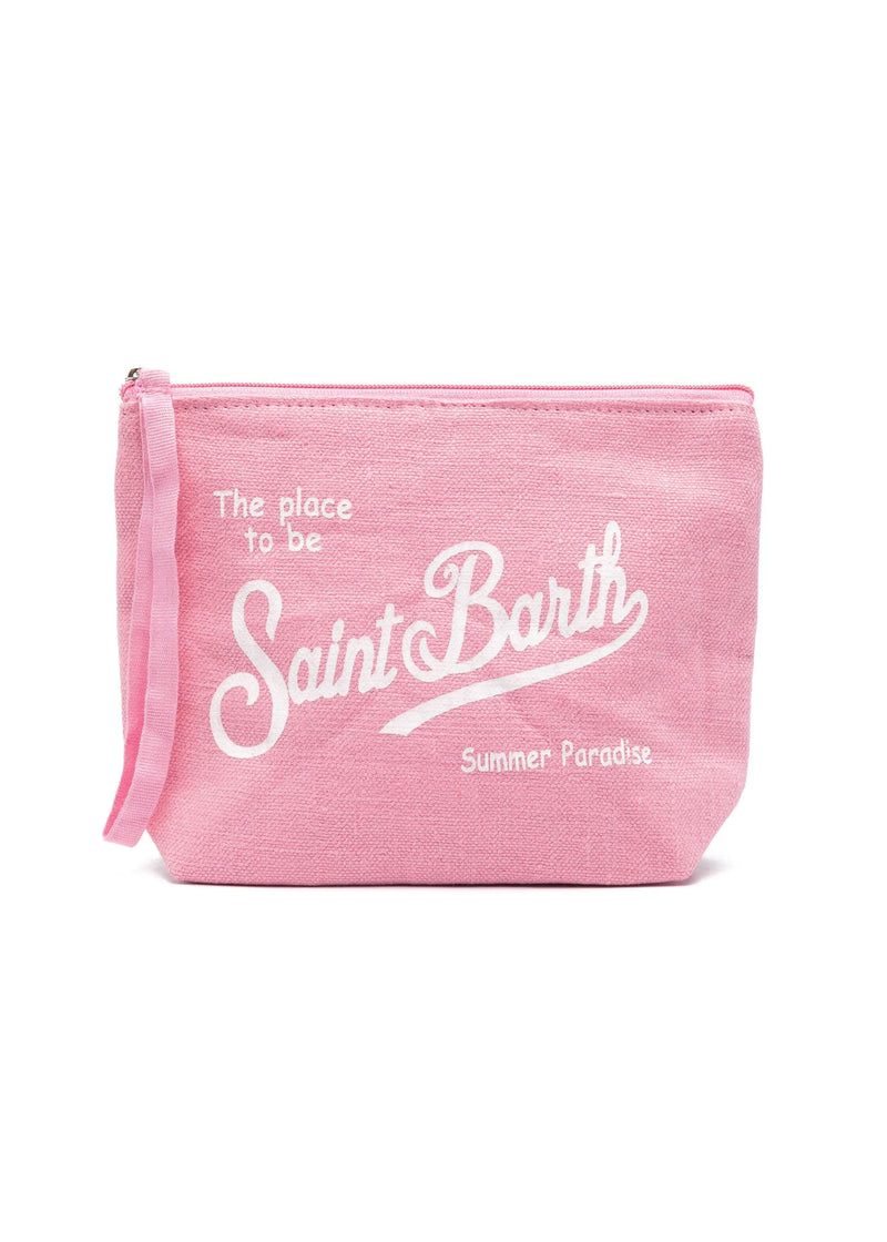 Aline Linen Pouch Pink