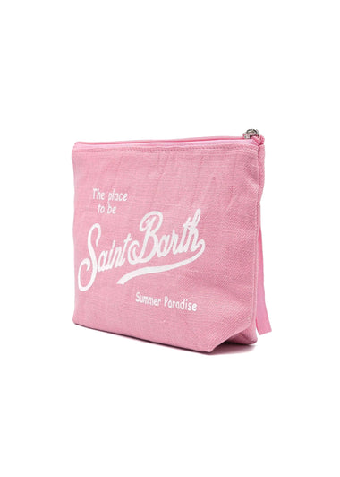 Aline Linen Pouch Pink