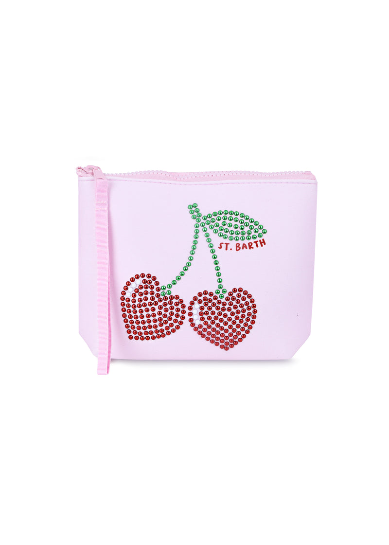 Aline Neoprene Pouch Cherry Print