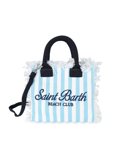 Colette Canvas Blue Stripes Small Tote Bag