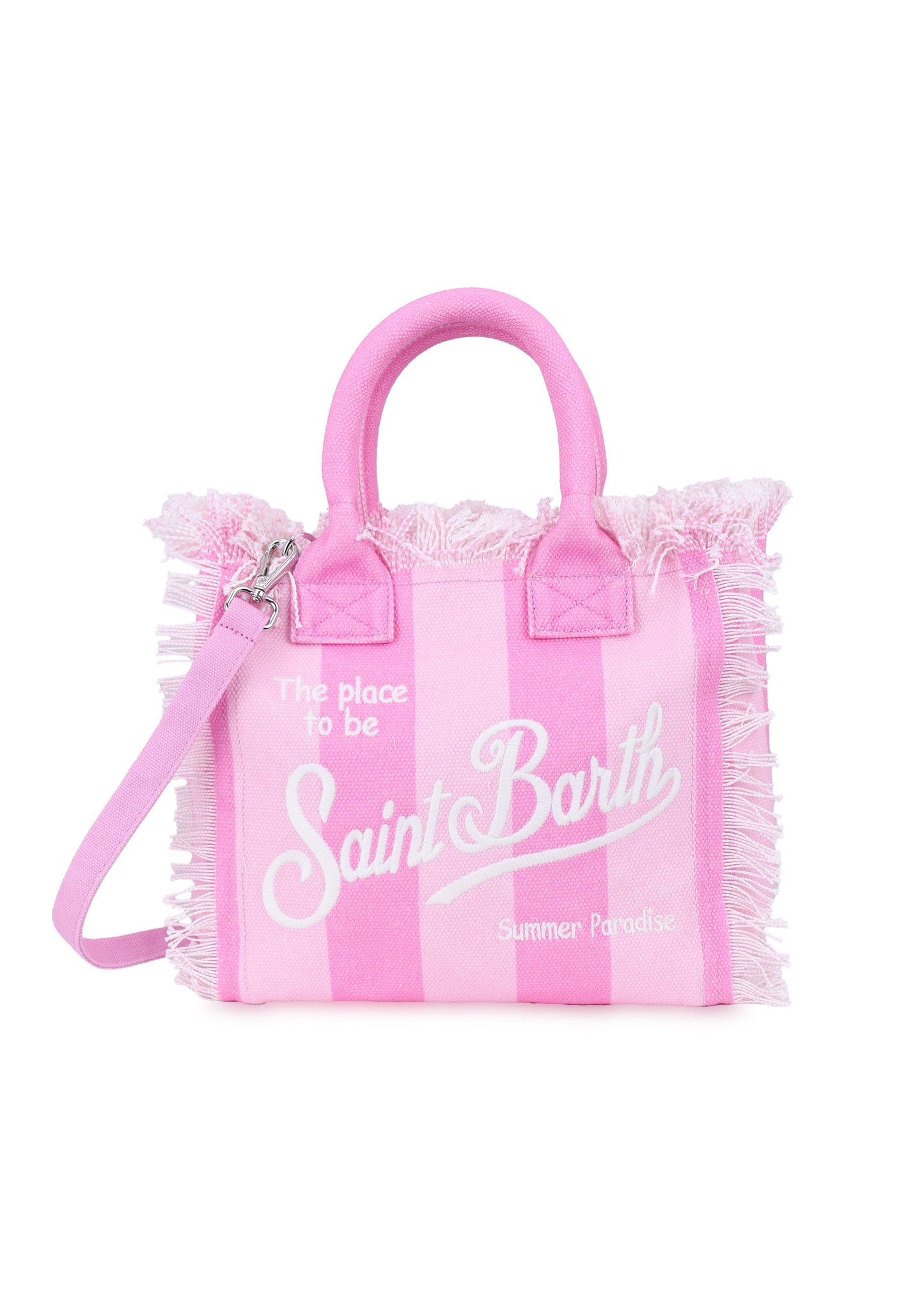 Load image into Gallery viewer, Colette Canvas Pink Stripes Small Tote Bag
