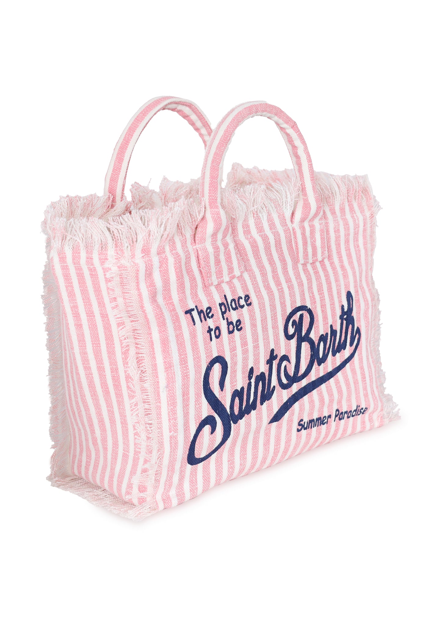 Load image into Gallery viewer, Colette Linen Pink Stripes Bag
