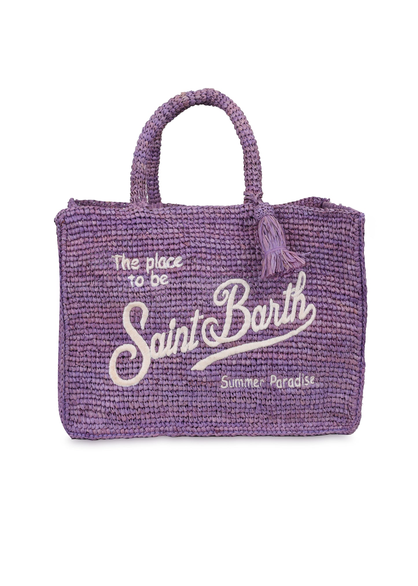 Colette Raffia Handbag Lilac Color