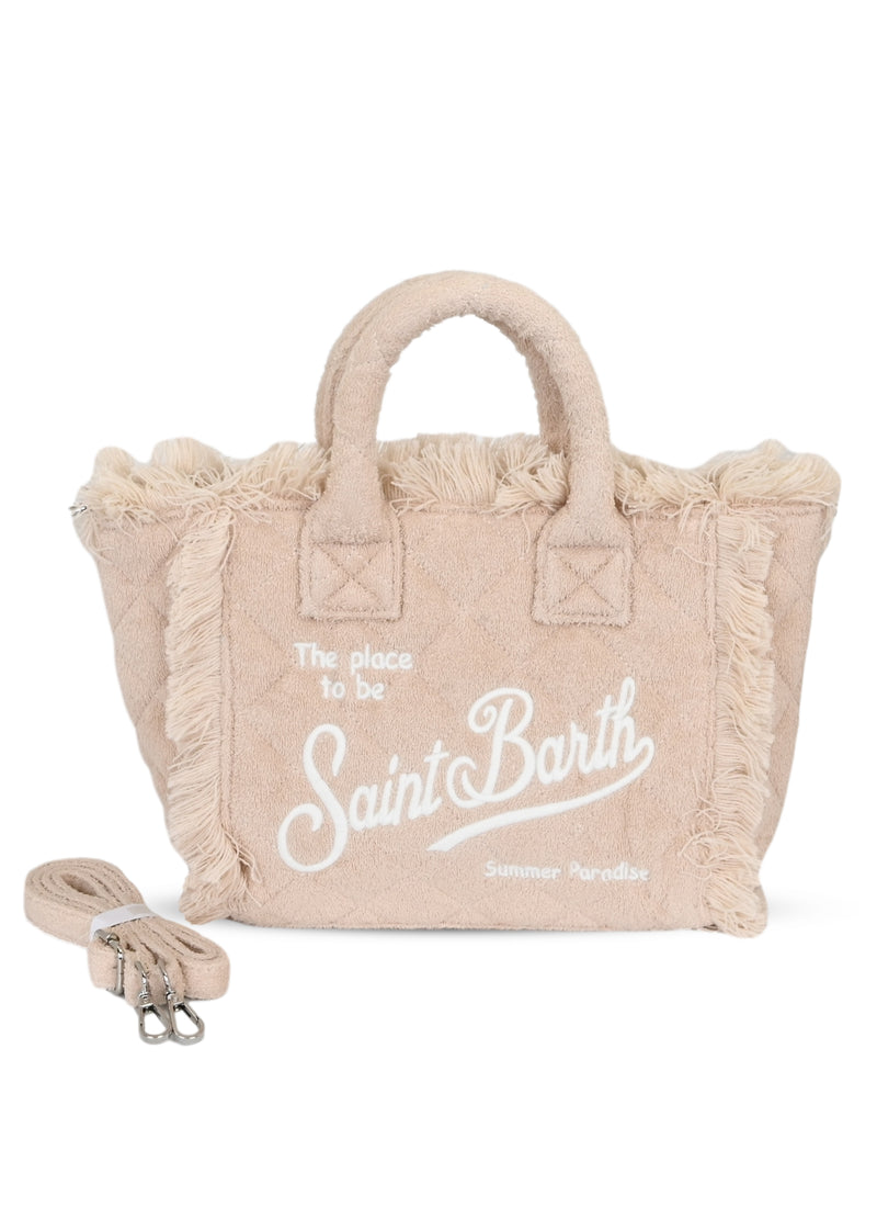 Colette Sponge Quilted Terry Brown Bag