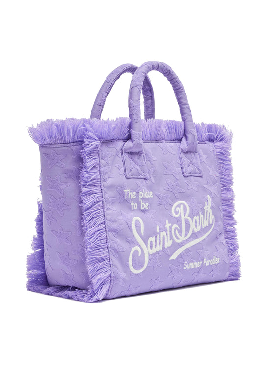 Load image into Gallery viewer, Colette Terry Sponge Stars Lavender Bag
