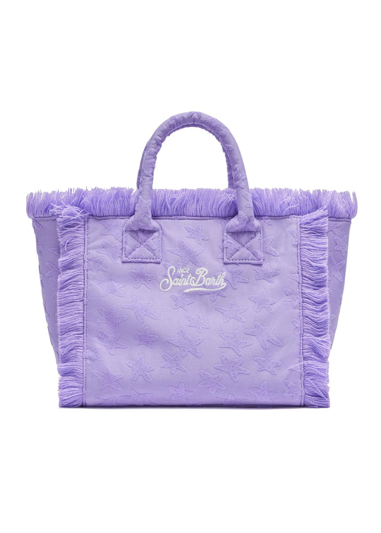Load image into Gallery viewer, Colette Terry Sponge Stars Lavender Bag
