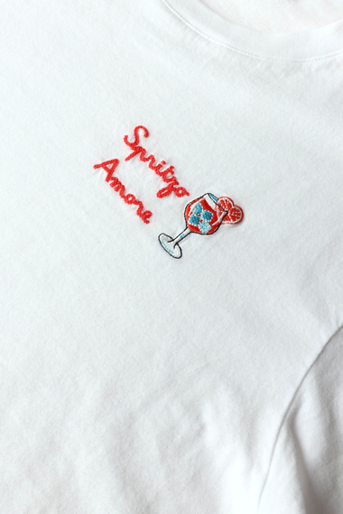 Emilie Crew Neck T-Shirt Spritz Amore