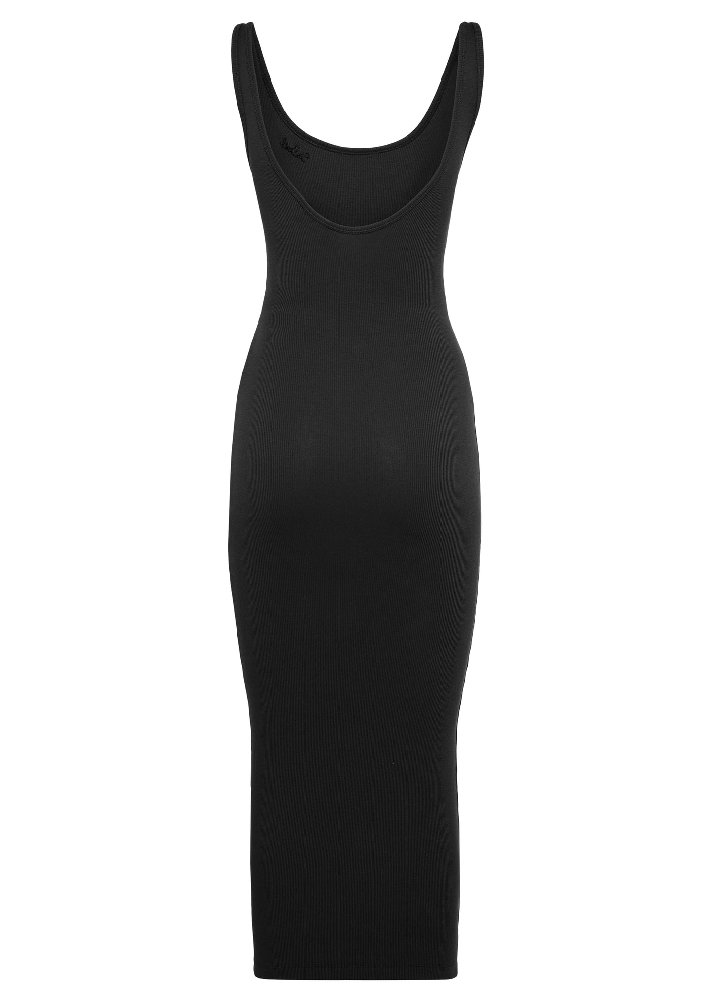 Load image into Gallery viewer, Jennifer Rib Midi Dress Black

