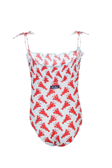 Amina Aragolove Stripes One Piece Swimsuit