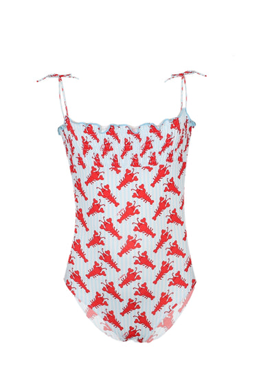 Amina Aragolove Stripes One Piece Swimsuit