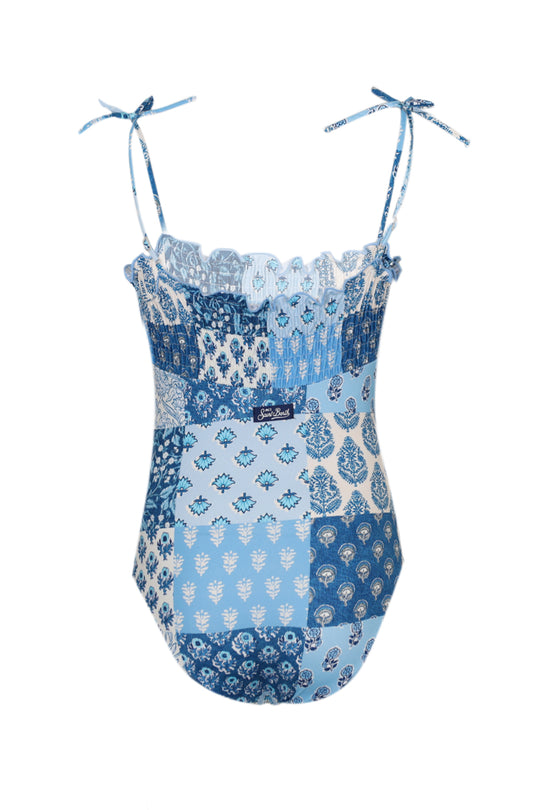 Amina Radical Patch One Piece Swimsuit