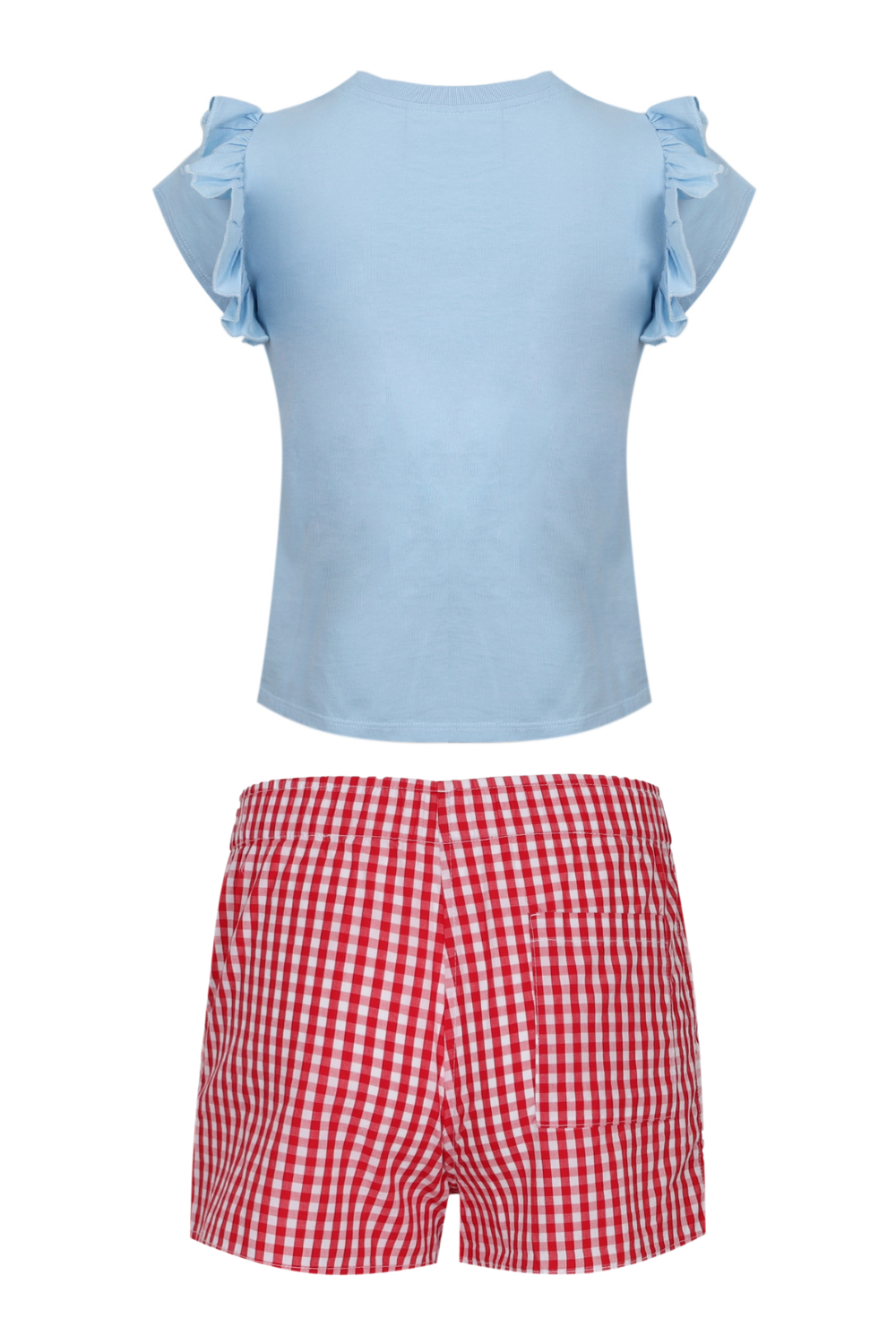 Load image into Gallery viewer, Baby T-shirt Cherry Vichy With Popeline Boxy Shorts Set
