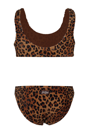 Baker Animalier Print Crinkle Bikini