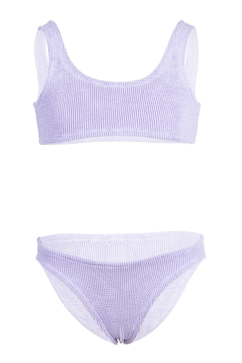 Baker Tank Bralette Bikini Crinkle Lurex Lilac