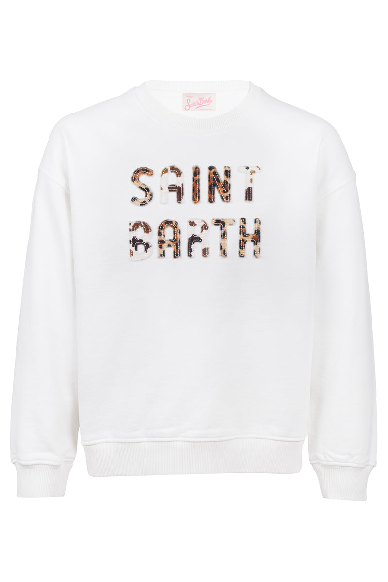 Briony Girl Sweatshirt With Cow Print
