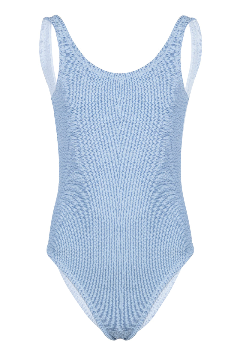 Cara Blue Crinkle One-Piece Swimsuit