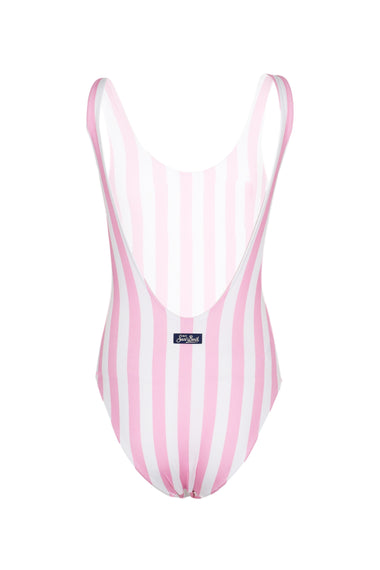 Cara Pink Stripes One Piece Swimsuit