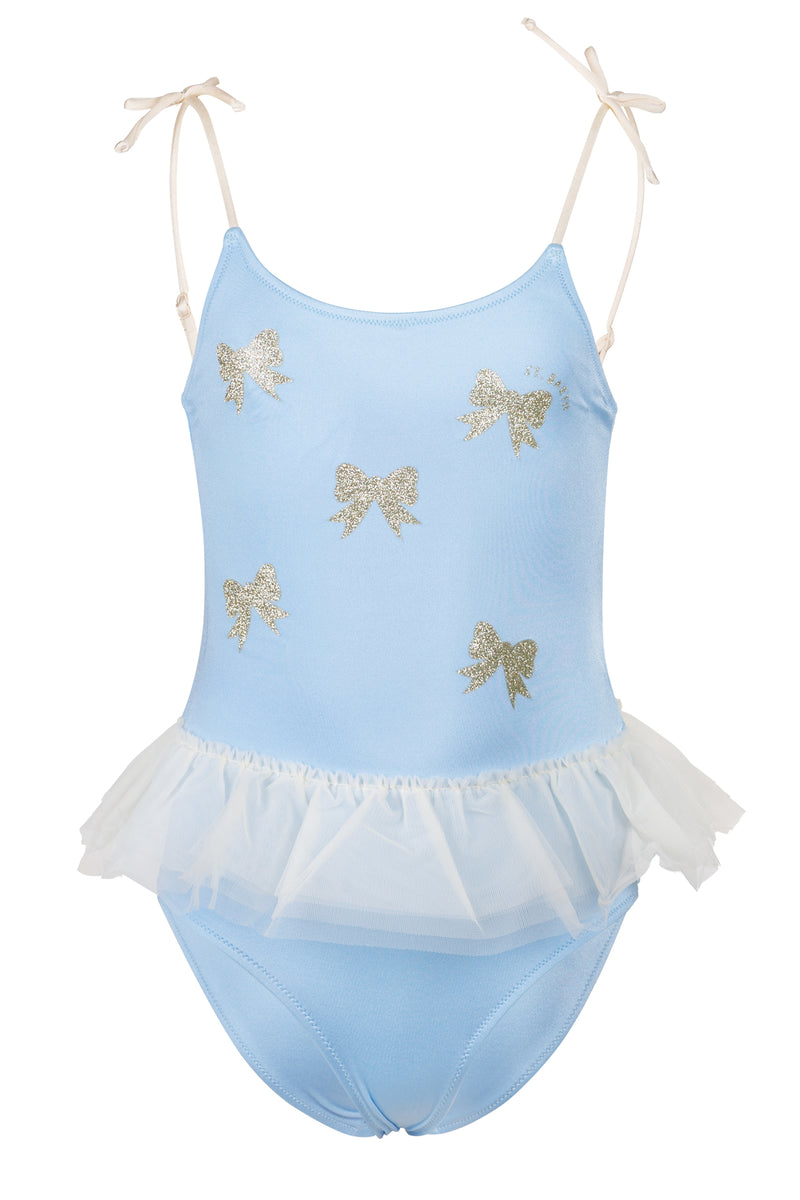 Dancer One-Piece Tulle Ruffle and Glittered Bows