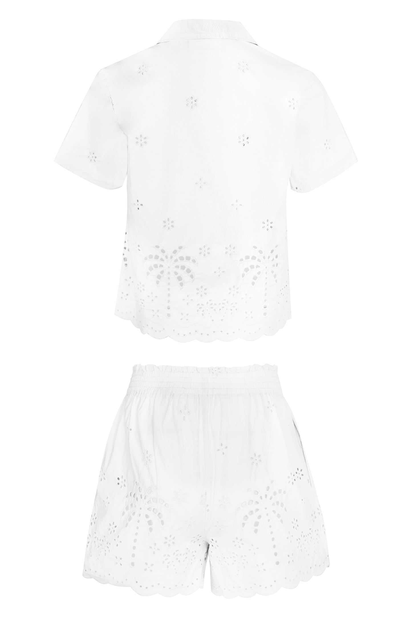 Load image into Gallery viewer, Everlee Jr Sangallo Palms Embroidery White Set
