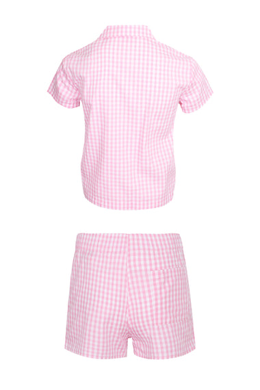 Everlee Popeline Vichy Shirt and Boxy Shorts Set